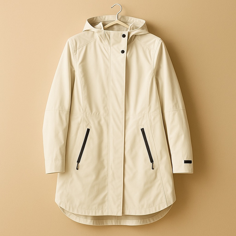 CANADA GOOSE | Kitsilano Black Label White size L Waterproof Shell Rain Coat